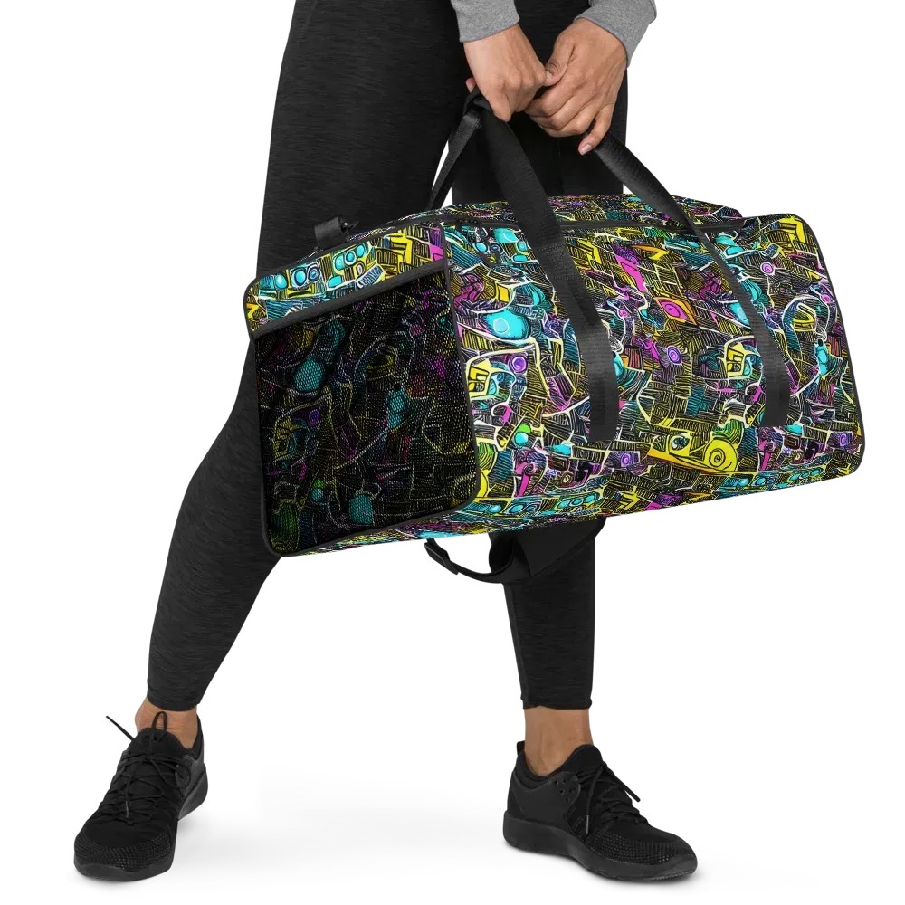 Kinetic Arcade on Duffle Bag — Right Front