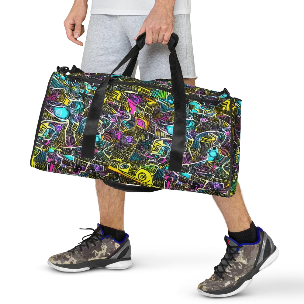 Kinetic Arcade on Duffle Bag — Front