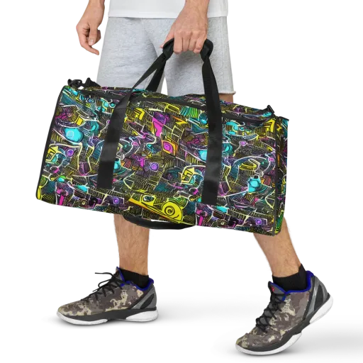 Kinetic Arcade on a Duffle Bag