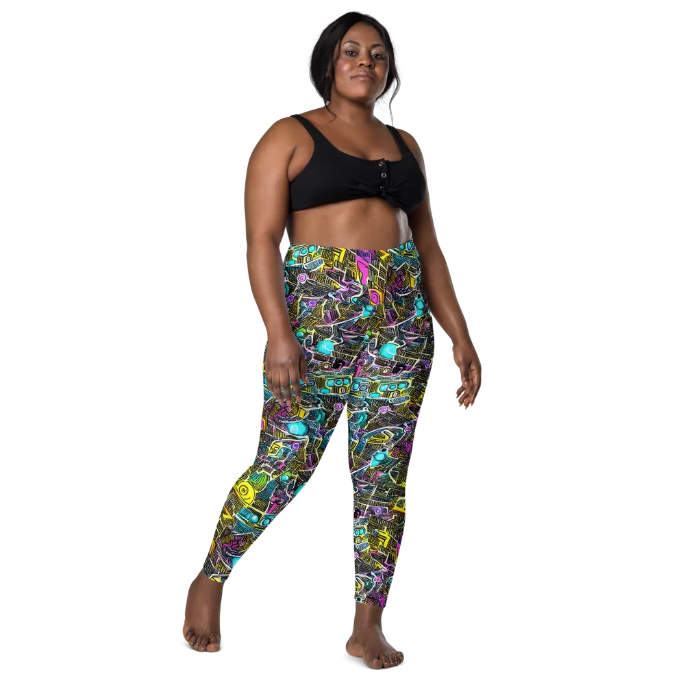 Kinetic Arcade on Leggings with Pockets — Front