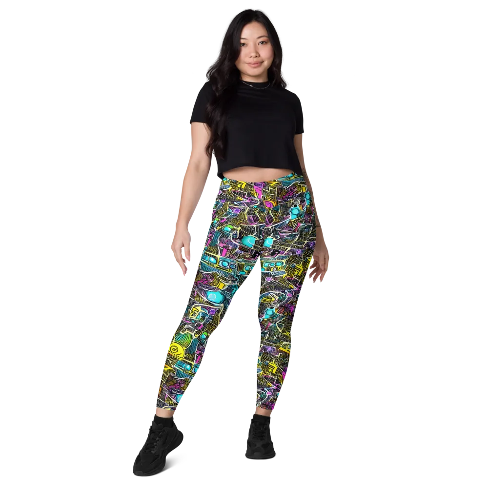 Kinetic Arcade on Leggings with Pockets — Front