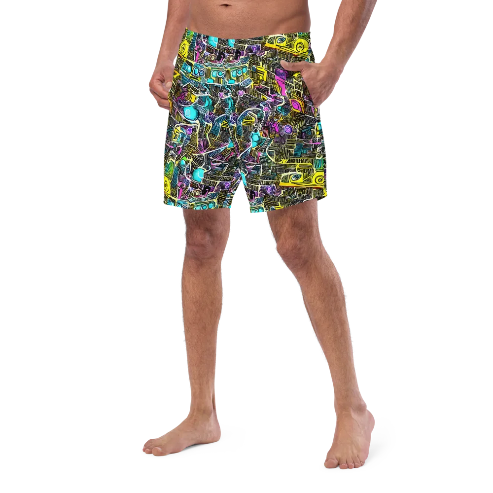 Kinetic Arcade on Swim Trunks — Left Front
