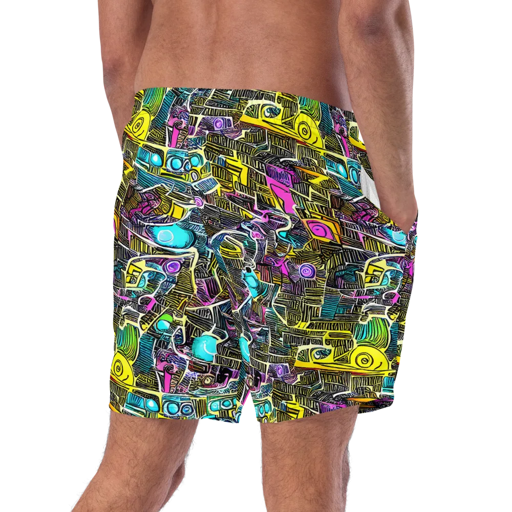 Kinetic Arcade on Swim Trunks — Right Back