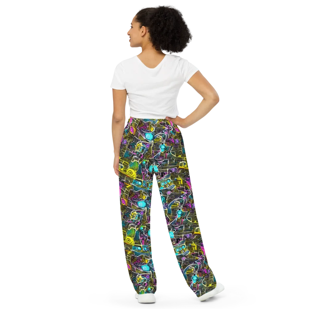 Kinetic Arcade on Wide-Leg Pants — Back