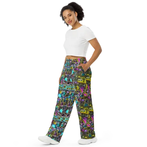 Kinetic Arcade on a Wide-Leg Pants