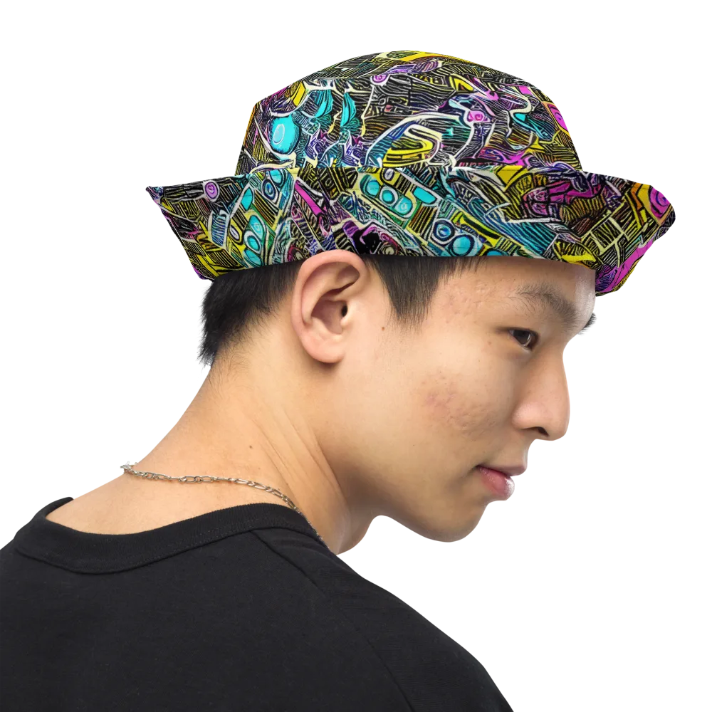Kinetic Arcade on Reversible Bucket Hat — Right Outside