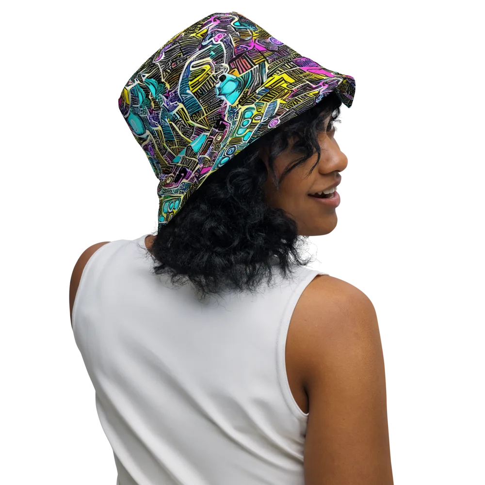 Kinetic Arcade on Reversible Bucket Hat — Right Outside