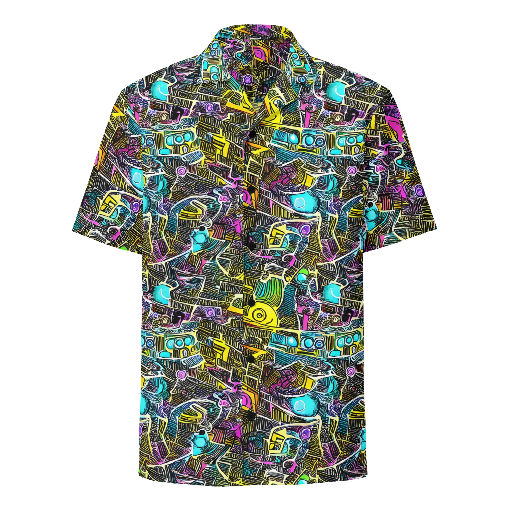 Kinetic Arcade on Button Shirt — Front