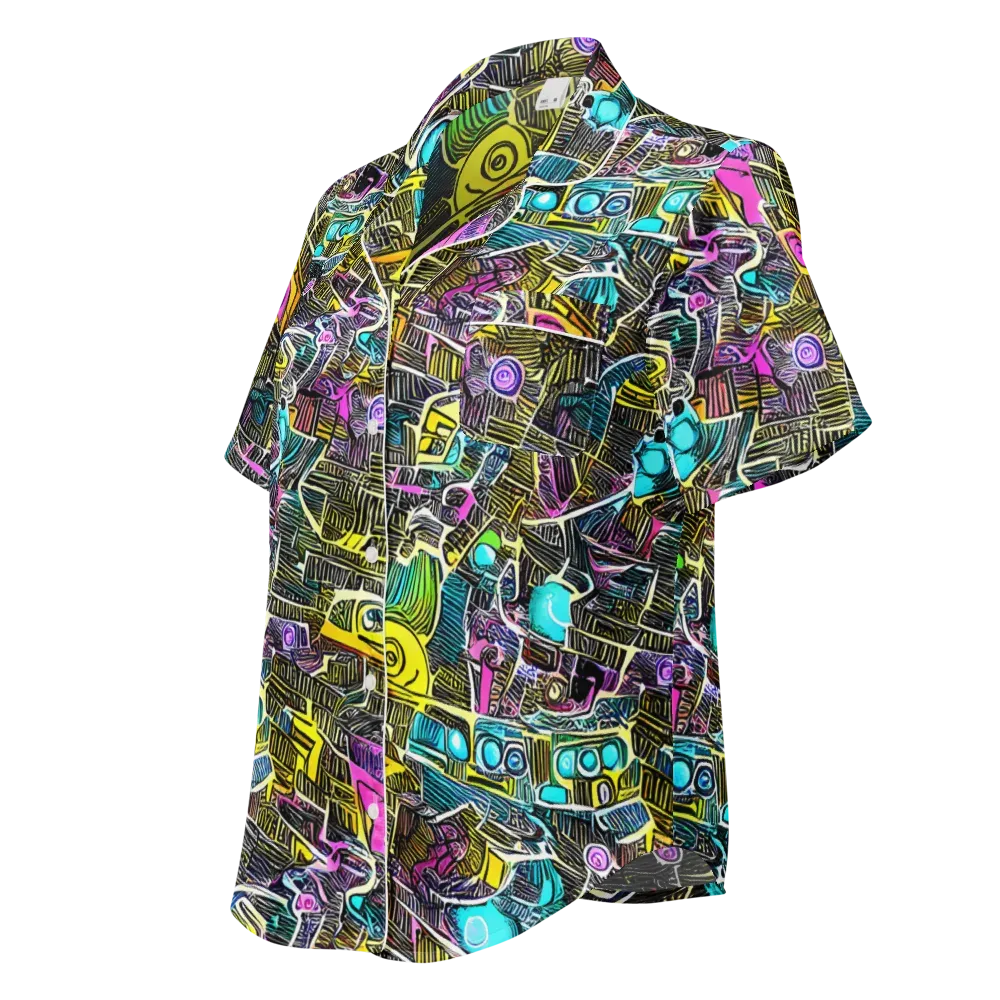 Kinetic Arcade on Women's Short Sleeve Pajama Top — Left Front