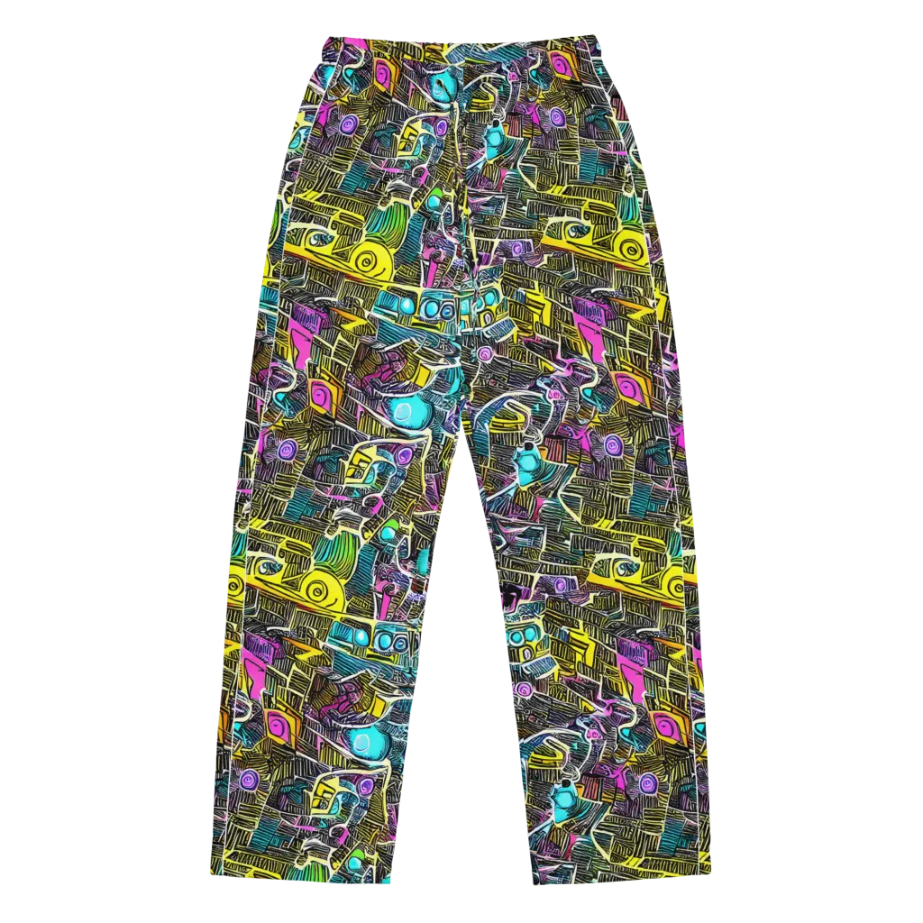 Kinetic Arcade on Women's Pajama Pants — Front