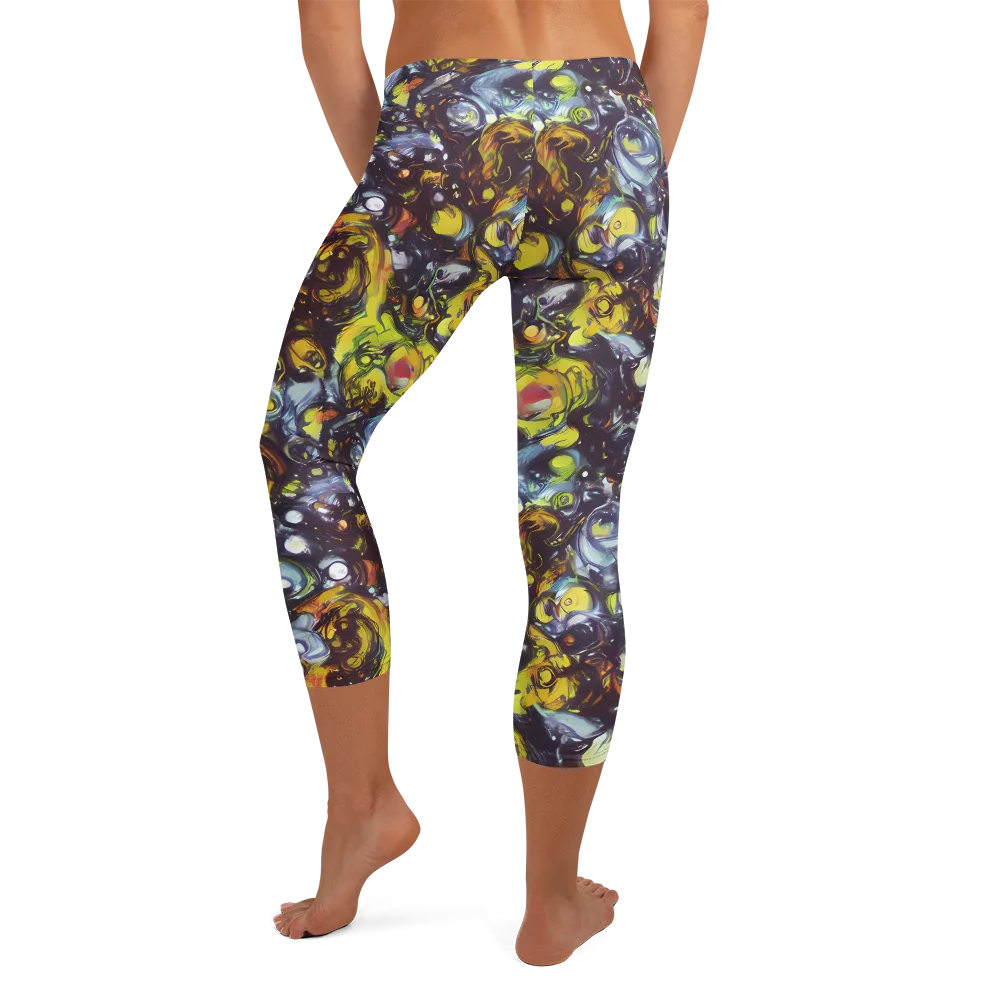 Dark Matter Dance on Capri Leggings — Back