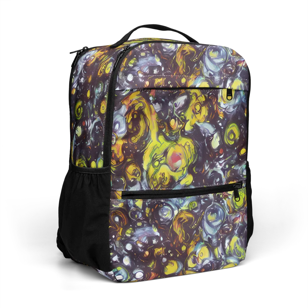 Dark Matter Dance on Utility Backpack — Right Front