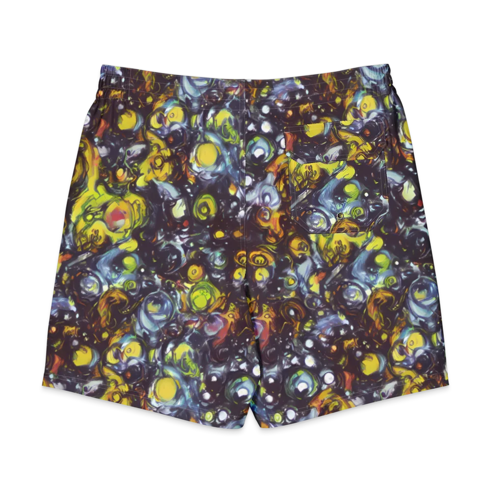 Dark Matter Dance on Men's Board Shorts — Back