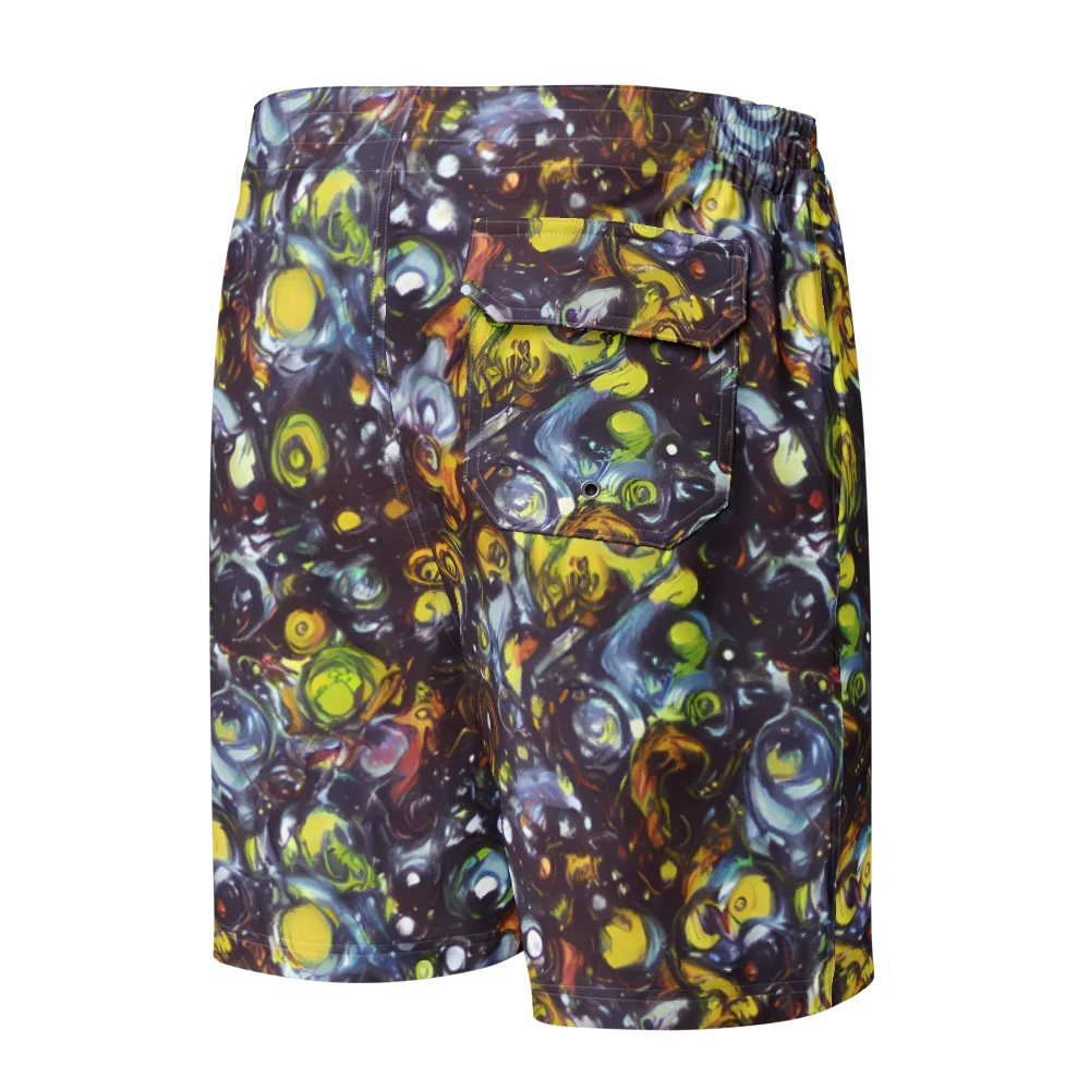 Dark Matter Dance on Men's Board Shorts — Back