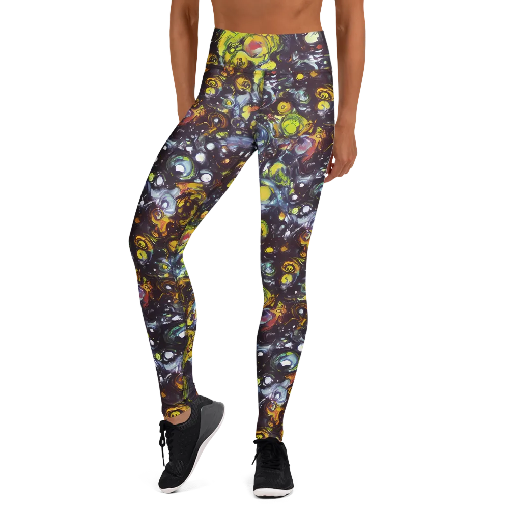 Dark Matter Dance on Yoga Leggings — Front