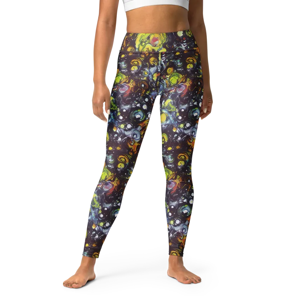 Dark Matter Dance on Yoga Leggings — Front