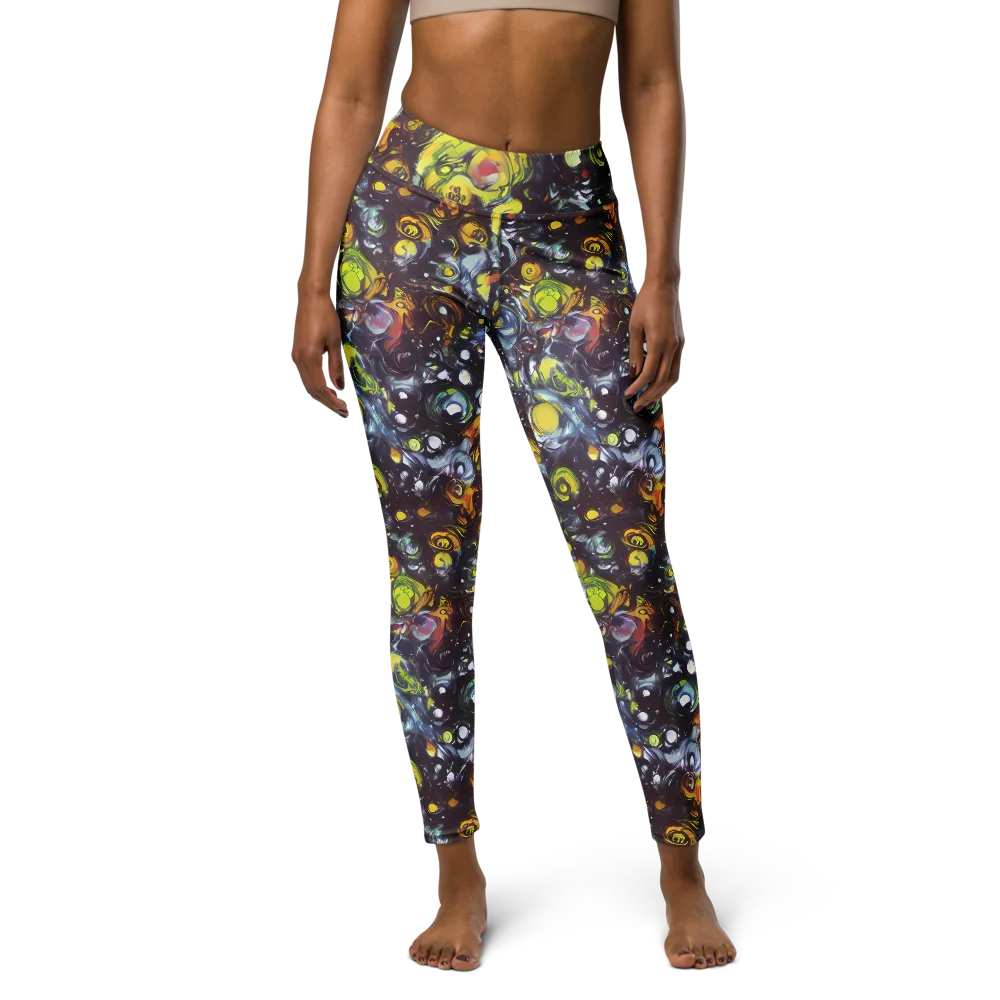 Dark Matter Dance on Yoga Leggings — Front