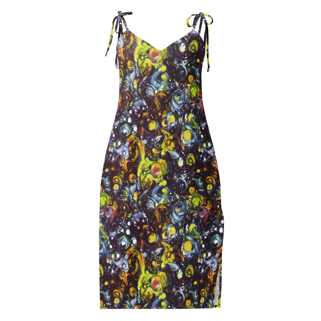 Dark Matter Dance on Slip Dress — Front