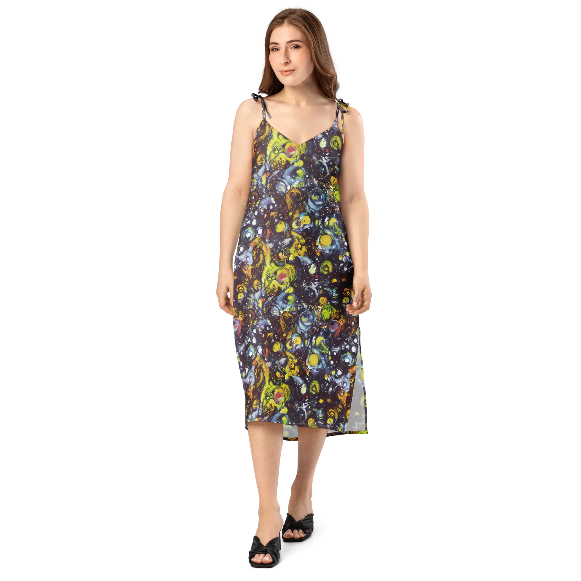 Dark Matter Dance on Slip Dress — Front