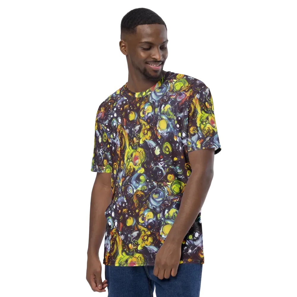 Dark Matter Dance on Men's Crew Neck T-Shirt — Left