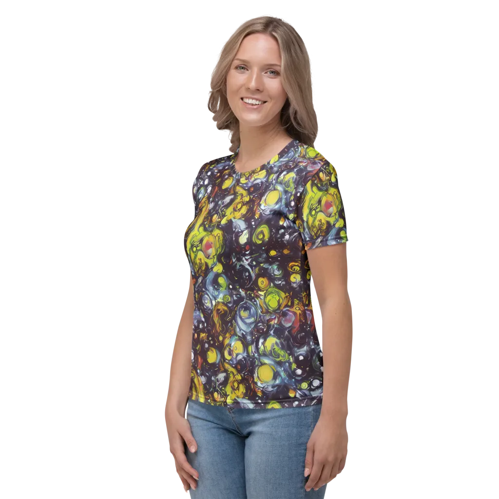 Dark Matter Dance on Women's Crew Neck T-Shirt — Left