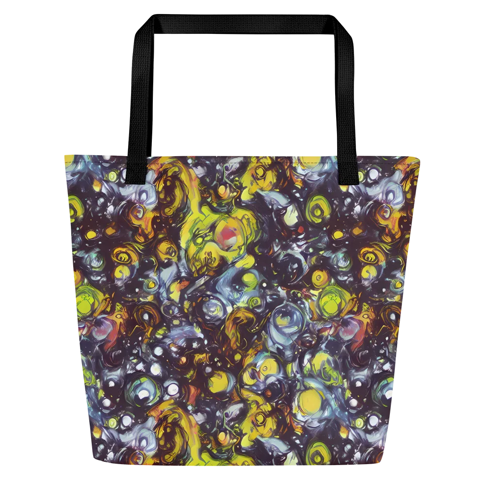 Dark Matter Dance on Large Tote Bag W/ Pocket — Front