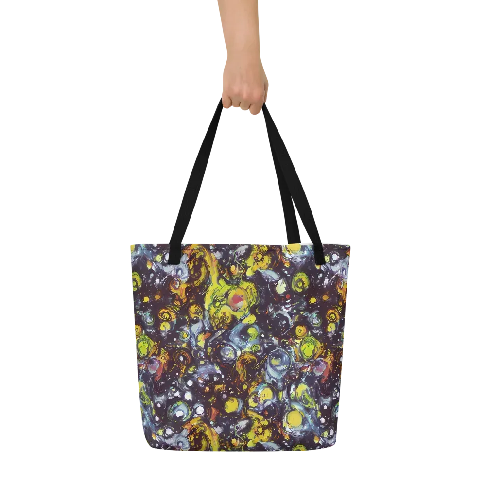 Dark Matter Dance on Large Tote Bag W/ Pocket — Front