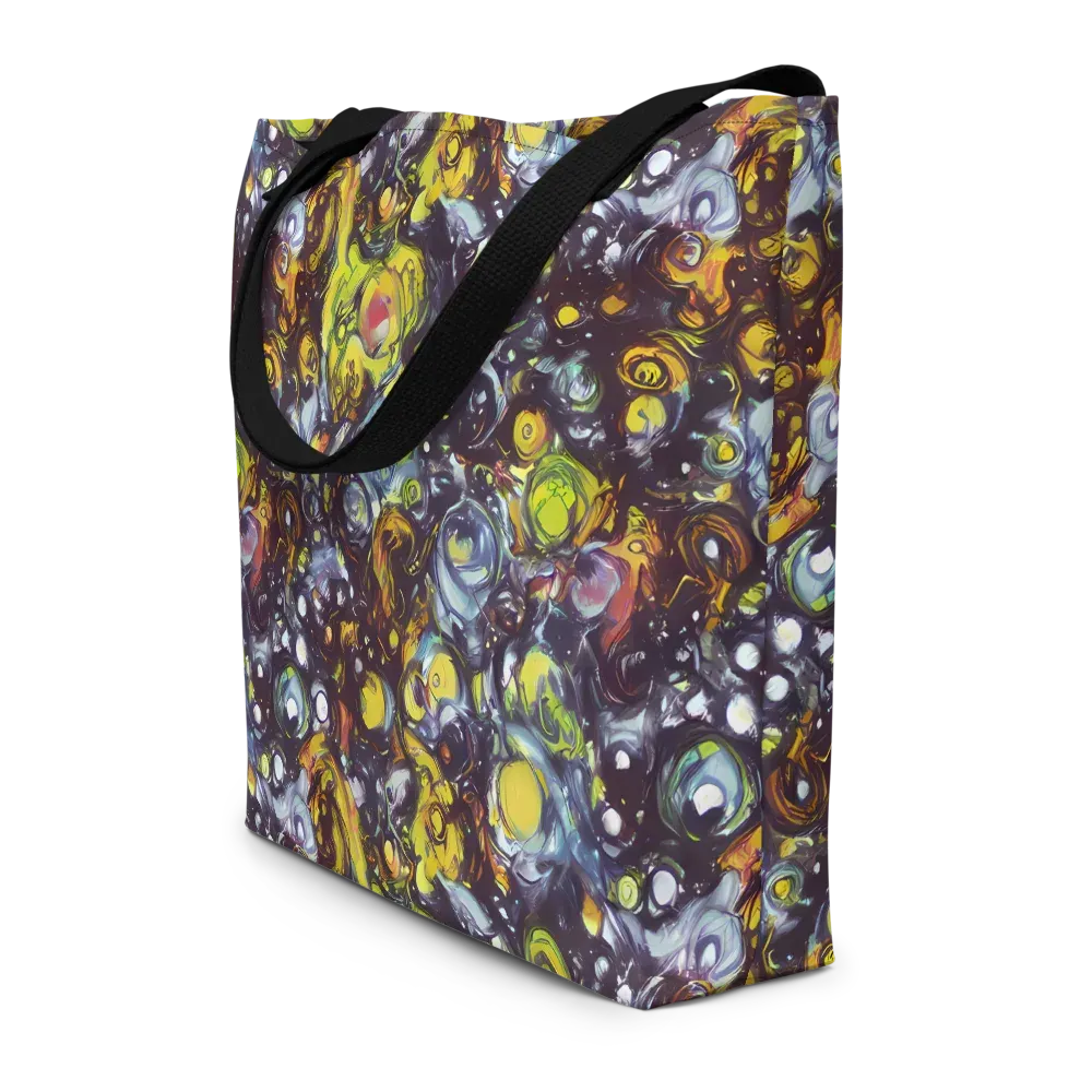 Dark Matter Dance on Large Tote Bag W/ Pocket — Front