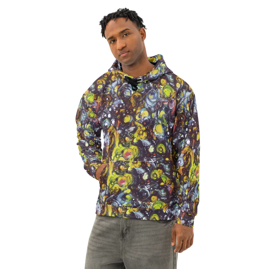 Dark Matter Dance on Cotton Hoodie — Left Front