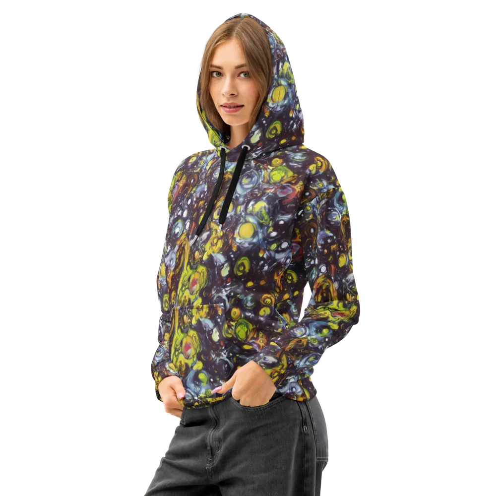 Dark Matter Dance on Cotton Hoodie — Left Front