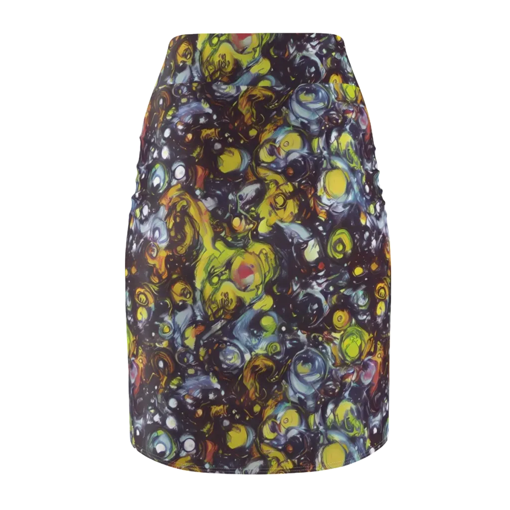 Dark Matter Dance on Pencil Skirt — Back