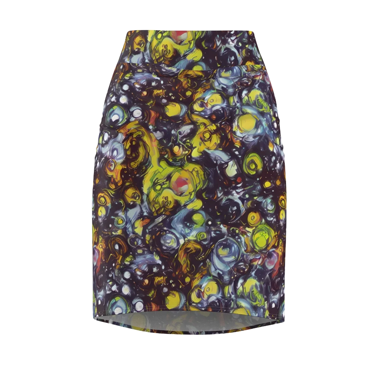 Dark Matter Dance on Pencil Skirt — Front