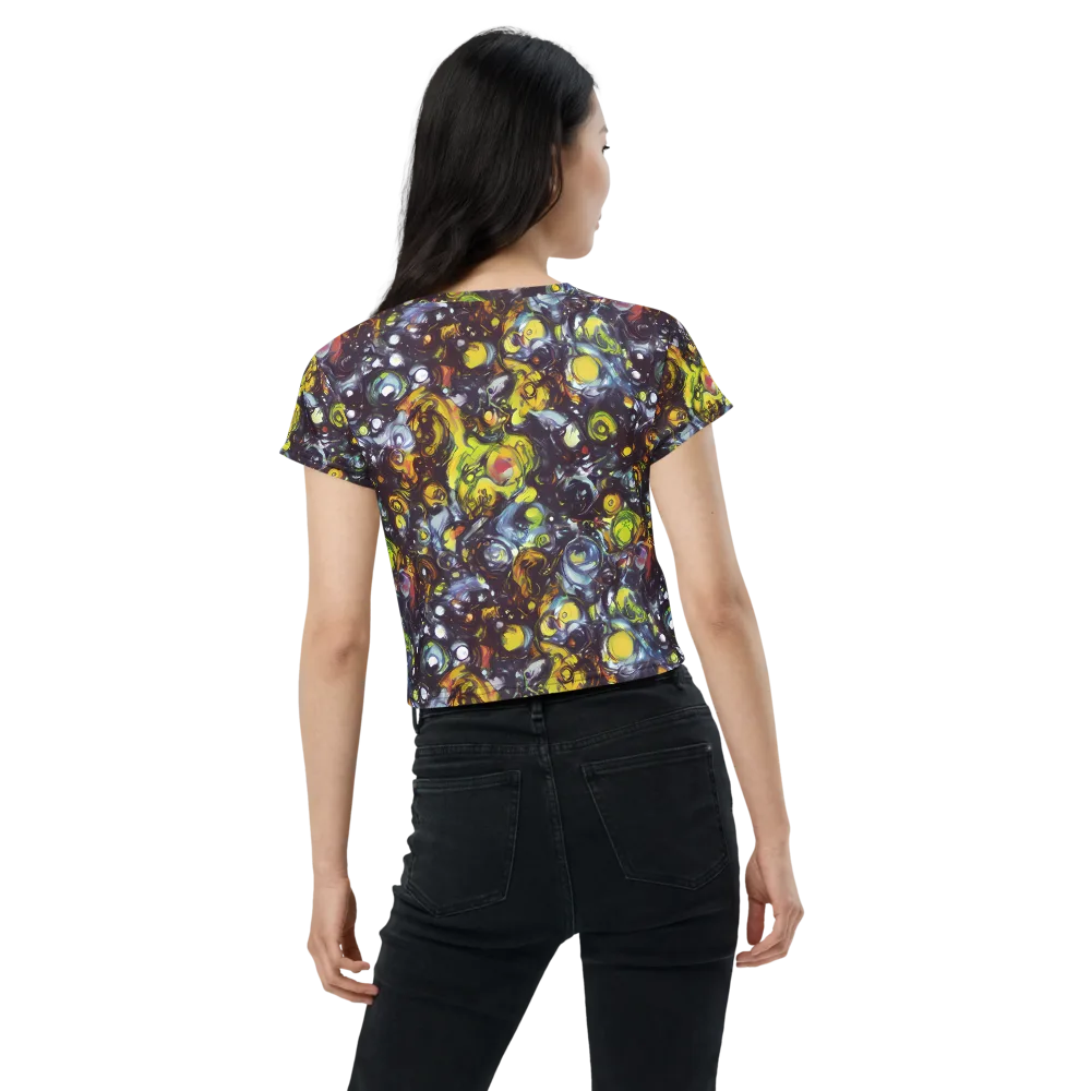 Dark Matter Dance on Crop Tee — Back