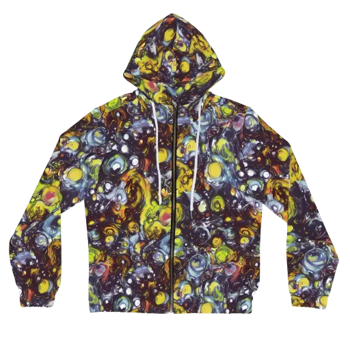 Dark Matter Dance on a Women's Full-Zip Hoodie