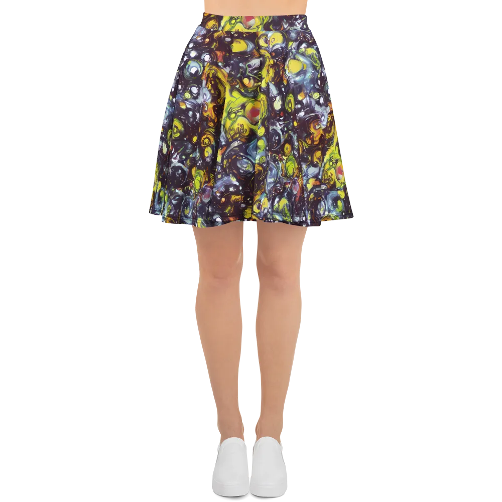 Dark Matter Dance on Skater Skirt — Front
