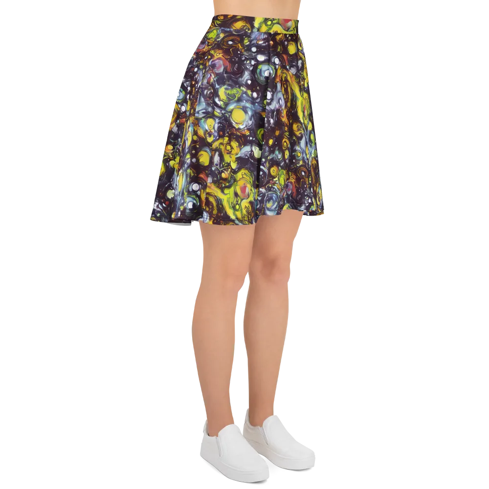 Dark Matter Dance on Skater Skirt — Right