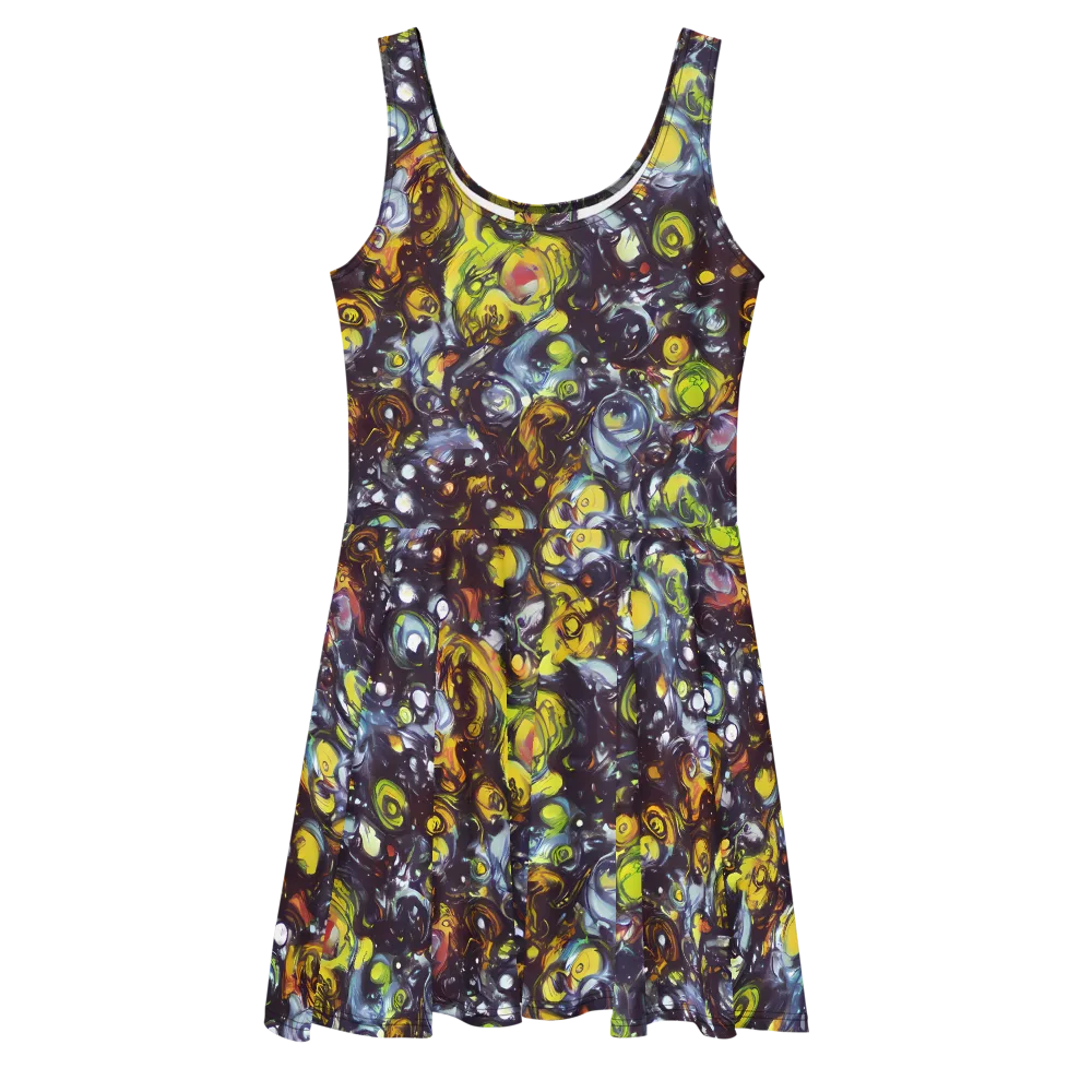Dark Matter Dance on Skater Dress — Front