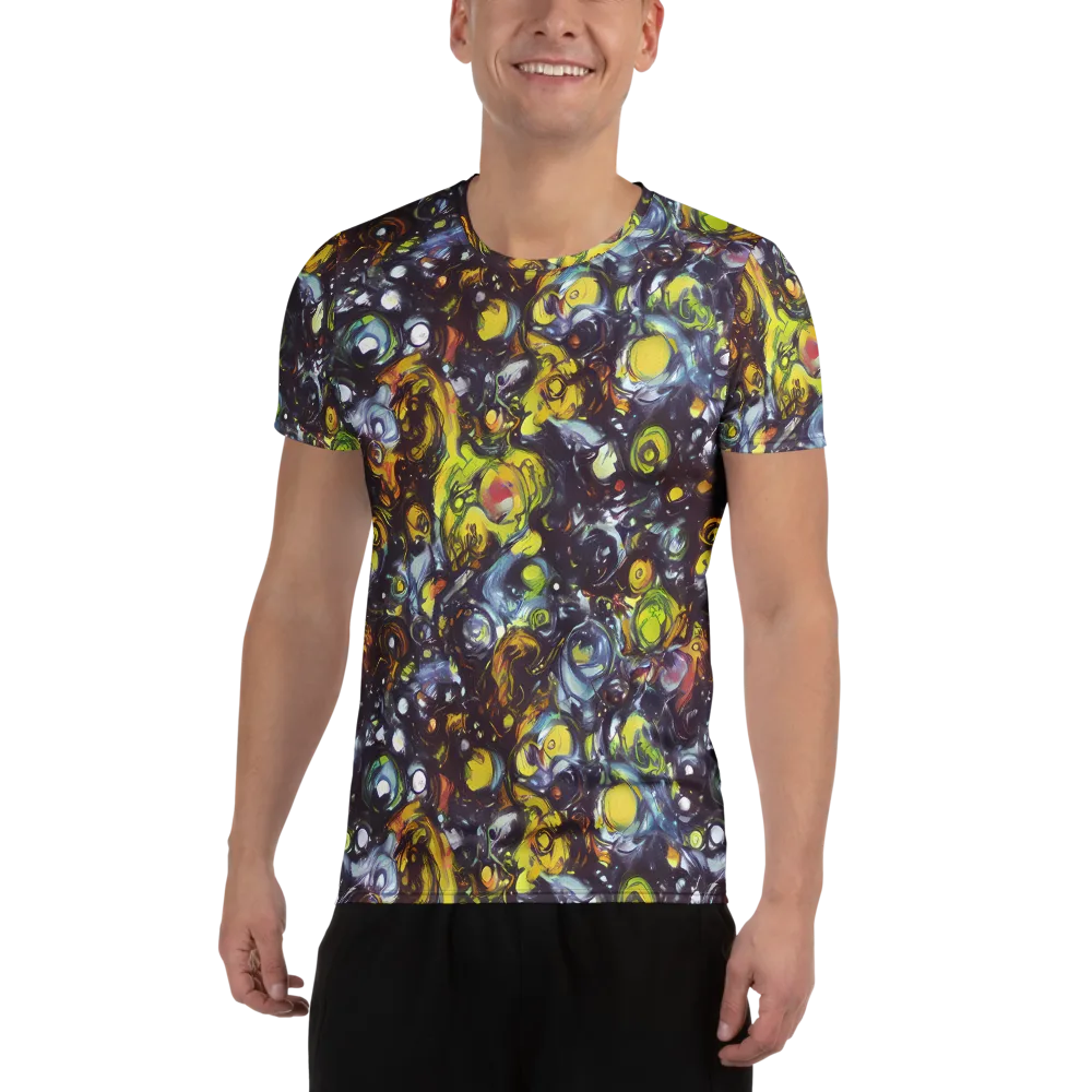 Dark Matter Dance on Men's Athletic T-Shirt — Front