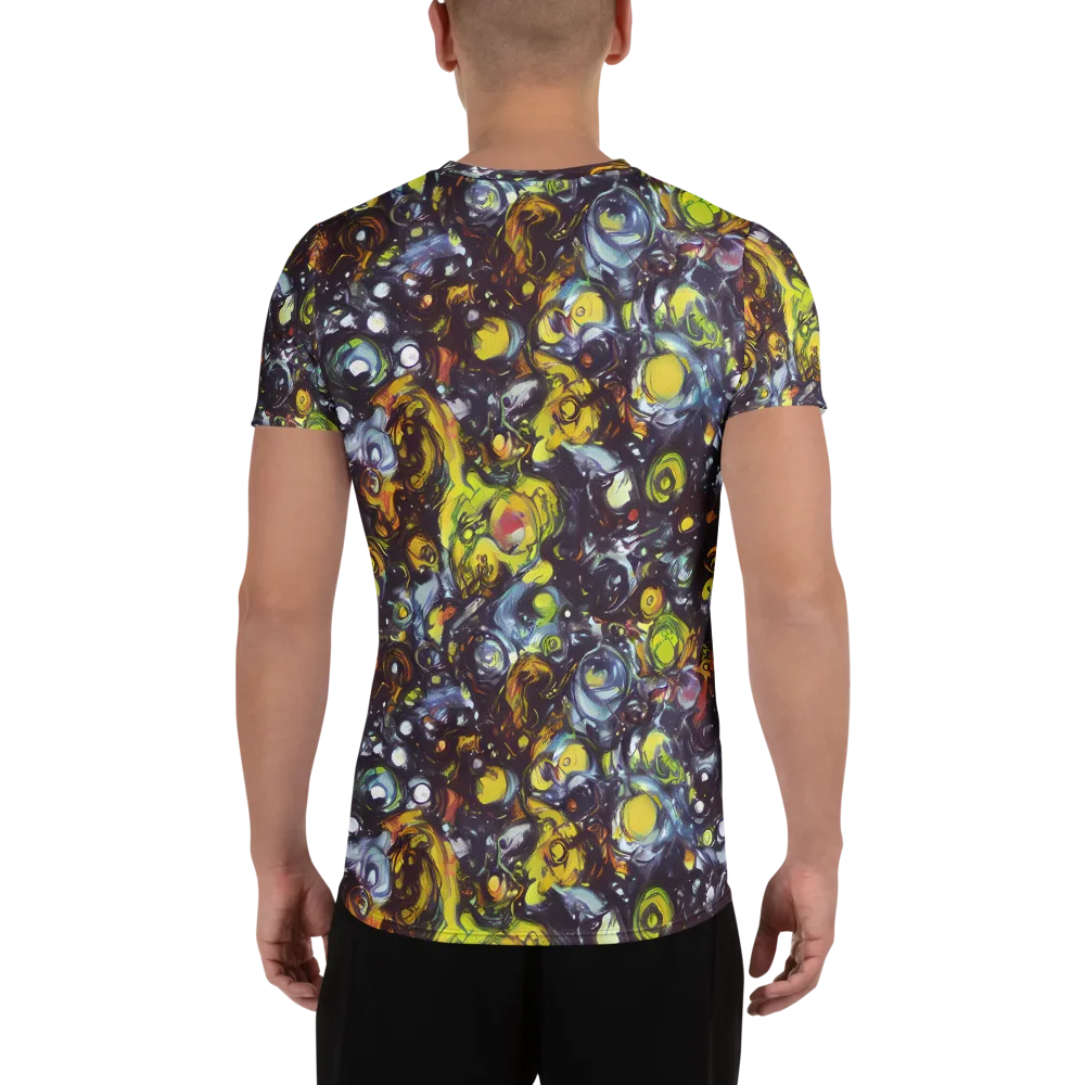 Dark Matter Dance on Men's Athletic T-Shirt — Back