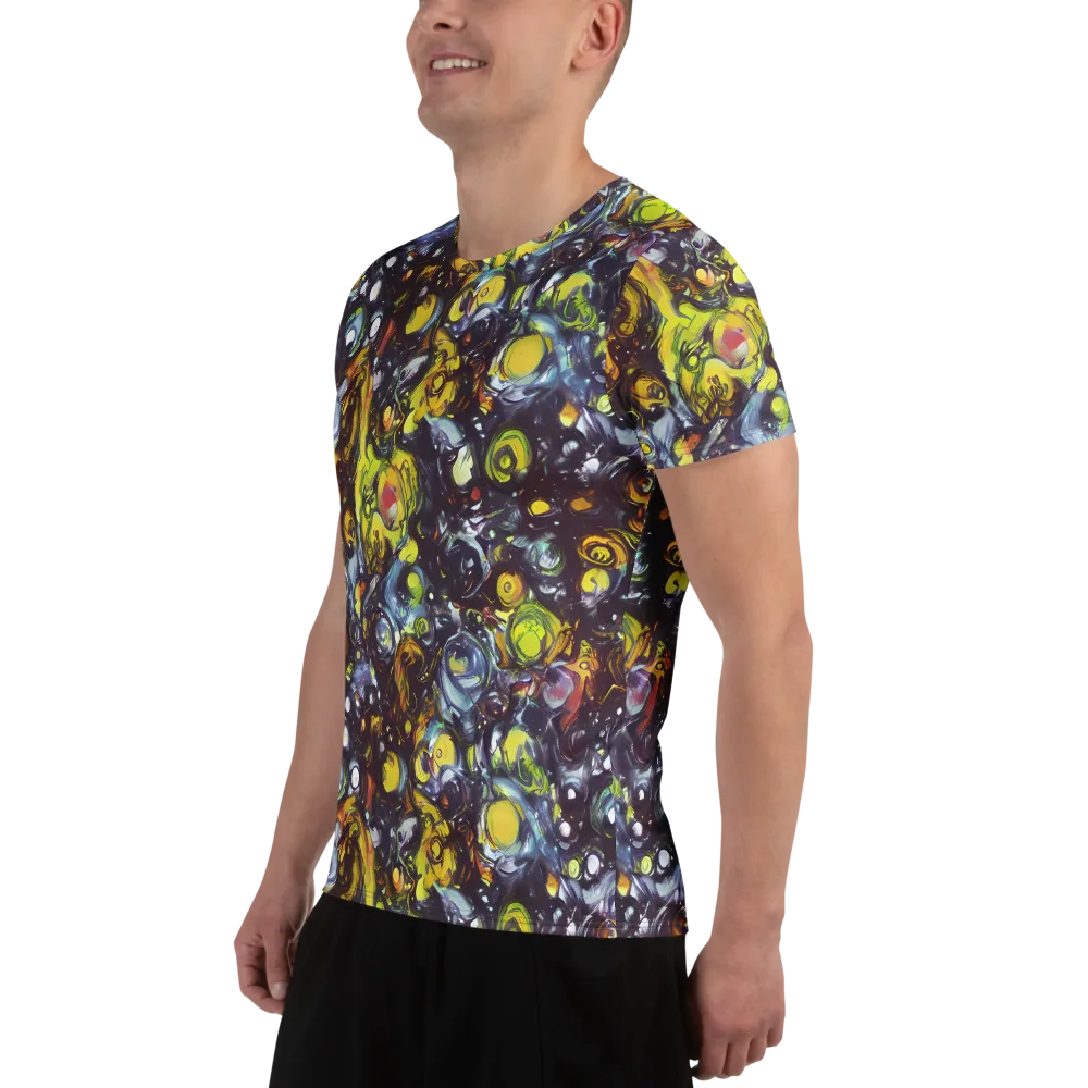 Dark Matter Dance on Men's Athletic T-Shirt — Left