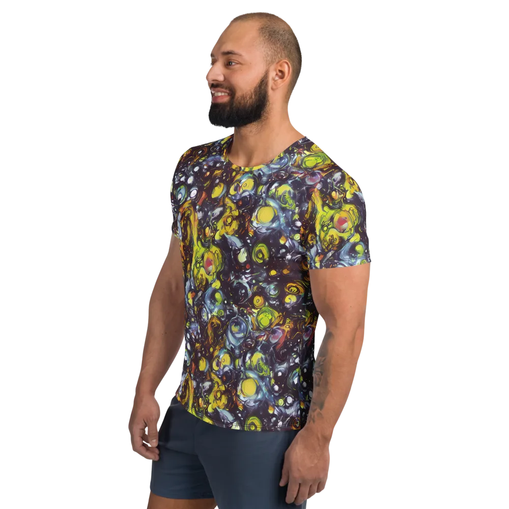 Dark Matter Dance on Men's Athletic T-Shirt — Left