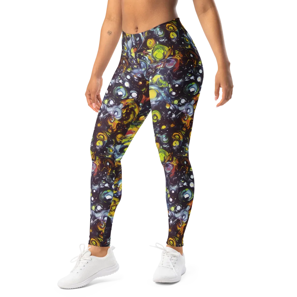Dark Matter Dance on Leggings — Left Front