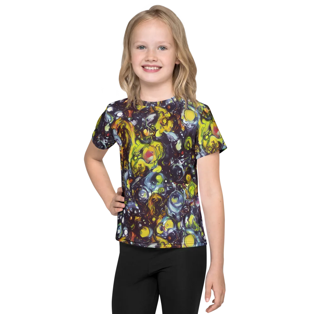 Dark Matter Dance on Kids Crew Neck T-Shirt — Front