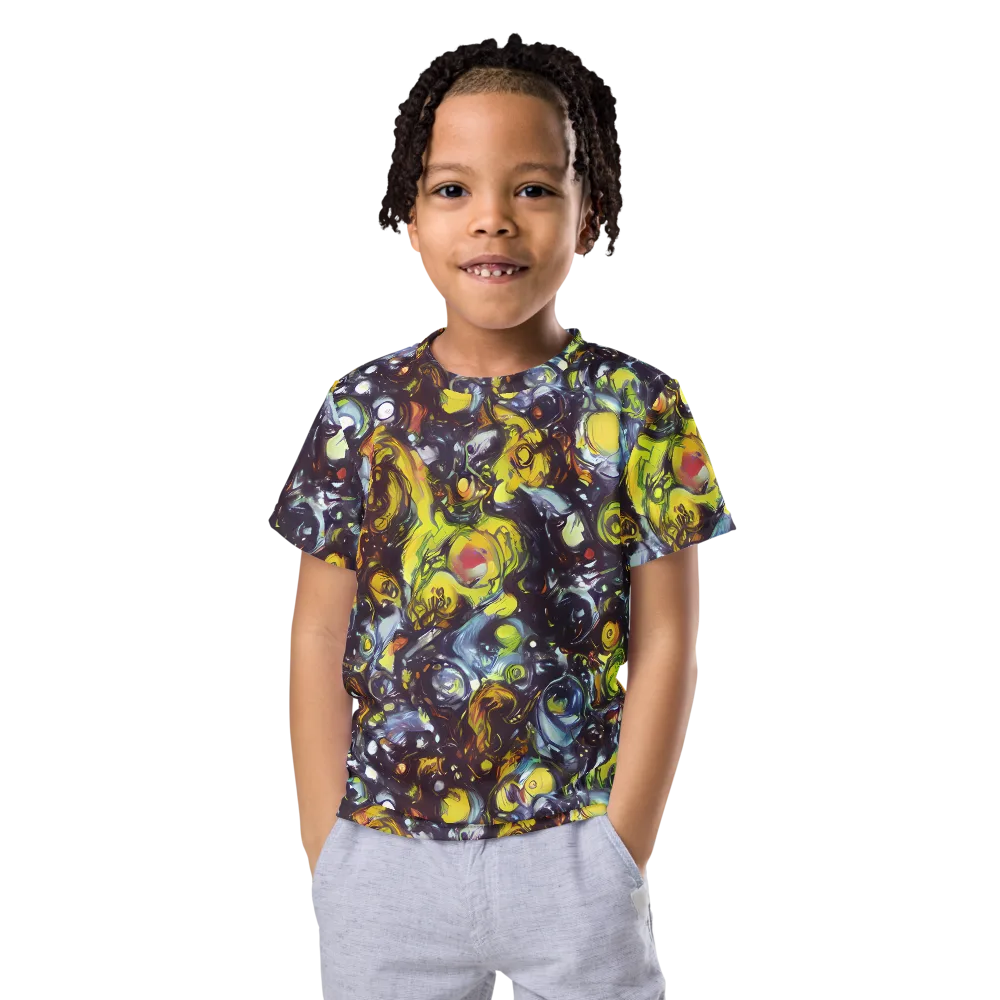 Dark Matter Dance on Kids Crew Neck T-Shirt — Front