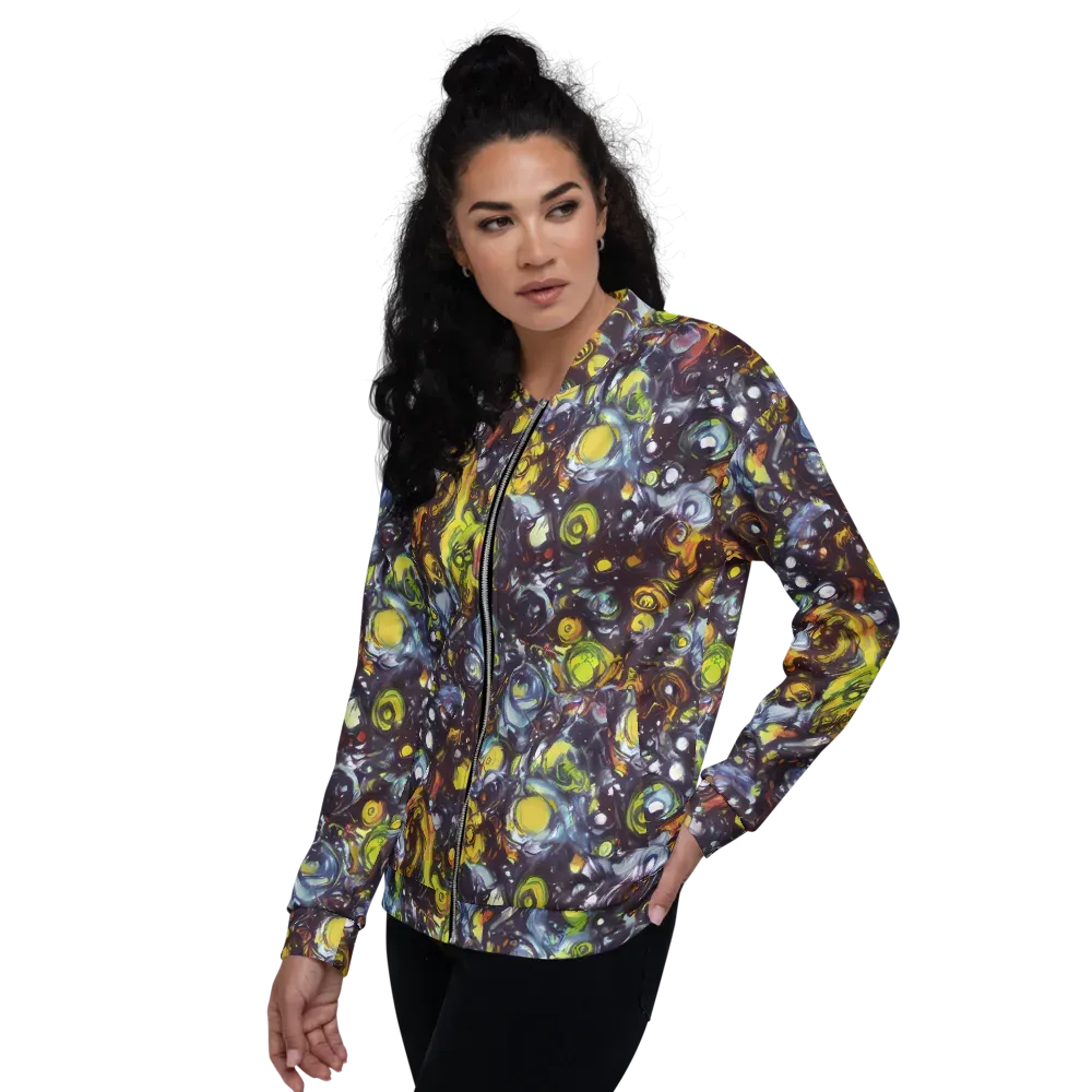 Dark Matter Dance on Bomber Jacket — Left