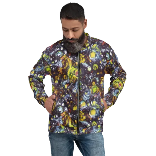 Dark Matter Dance on a Bomber Jacket