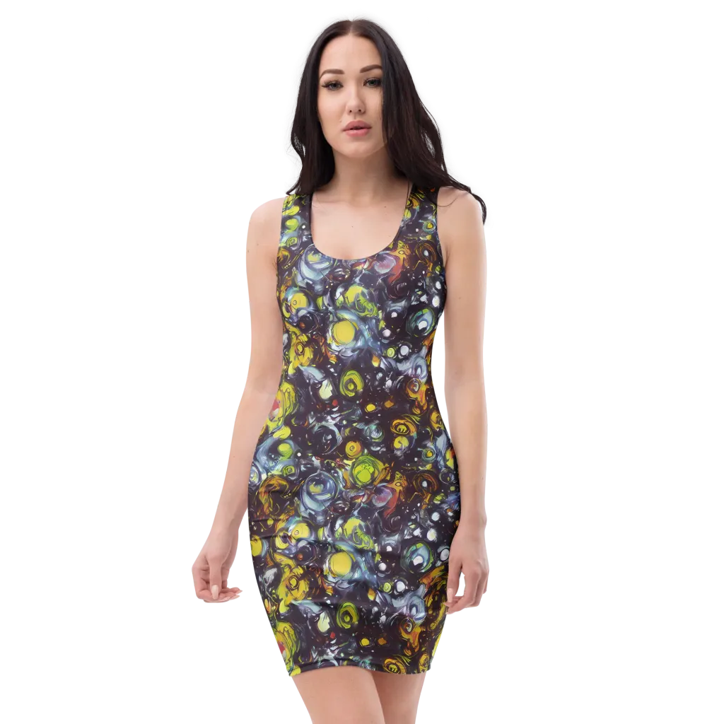 Dark Matter Dance on Bodycon Dress — Front