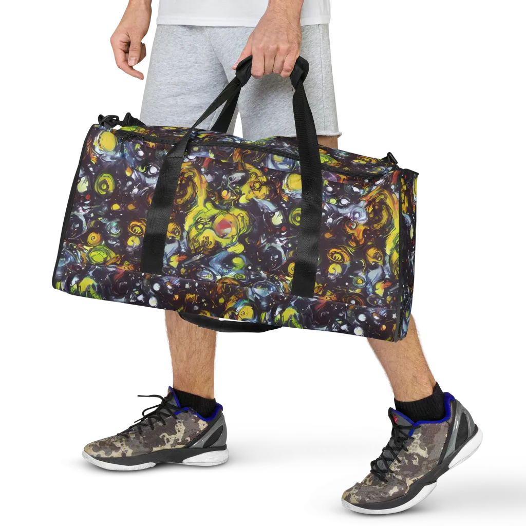 Dark Matter Dance on Duffle Bag — Front
