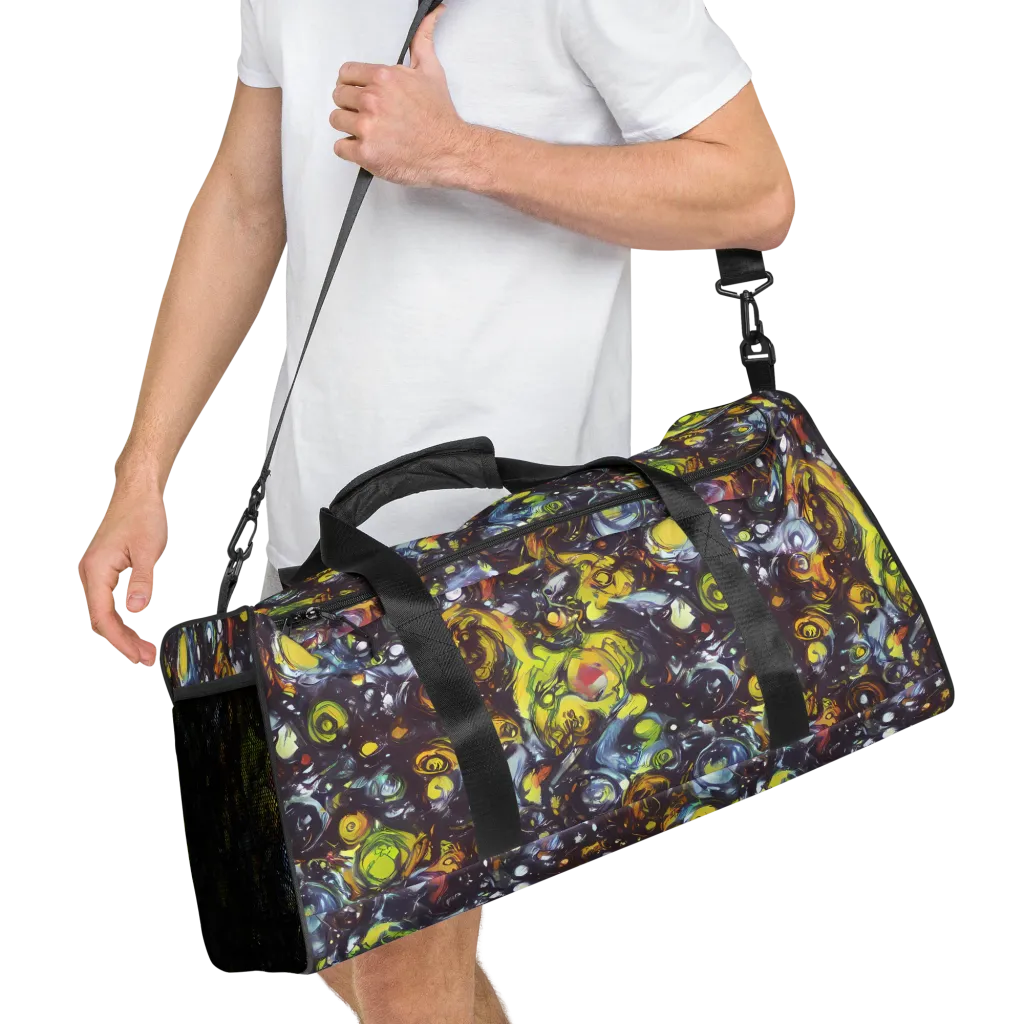 Dark Matter Dance on Duffle Bag — Right Front
