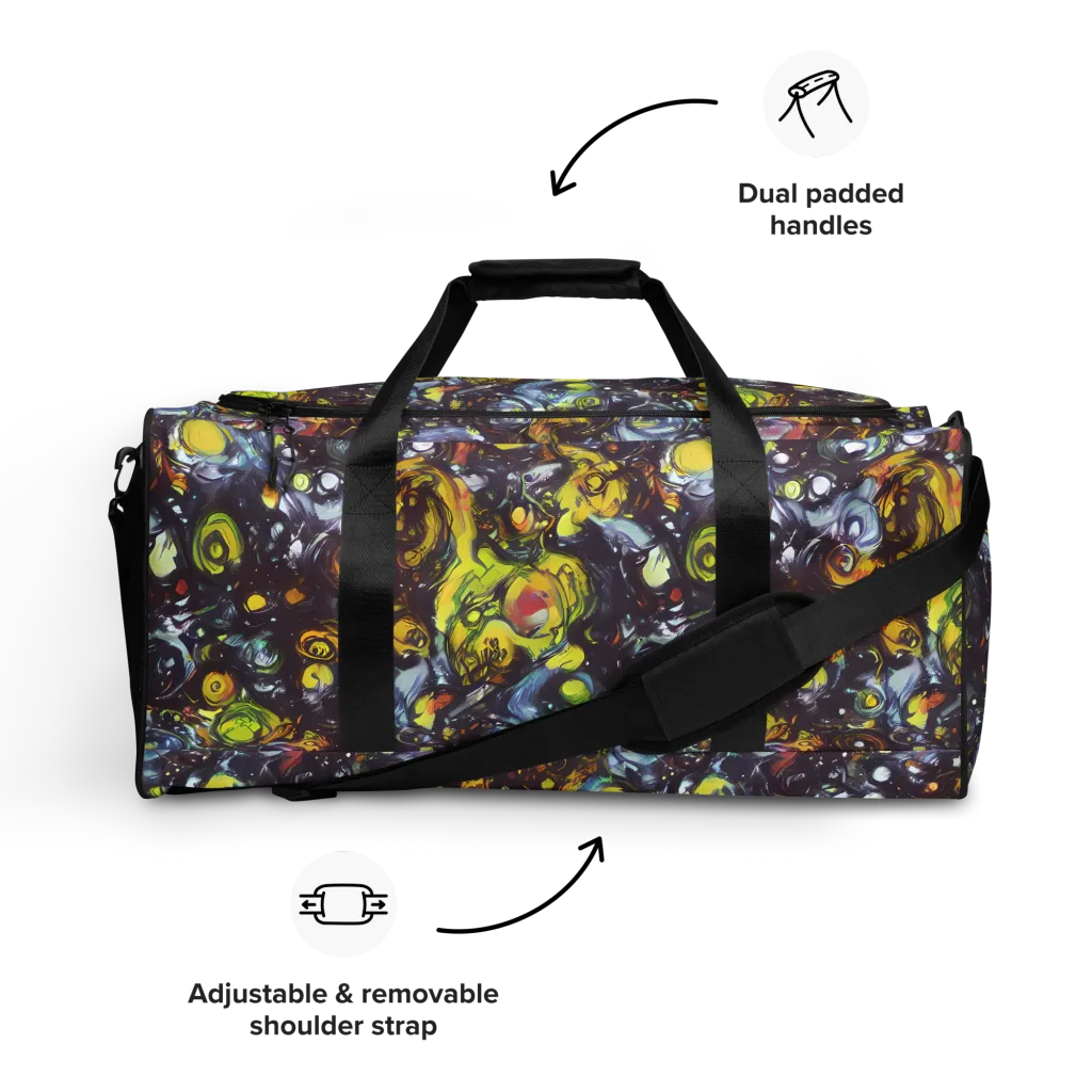 Dark Matter Dance on Duffle Bag — Front